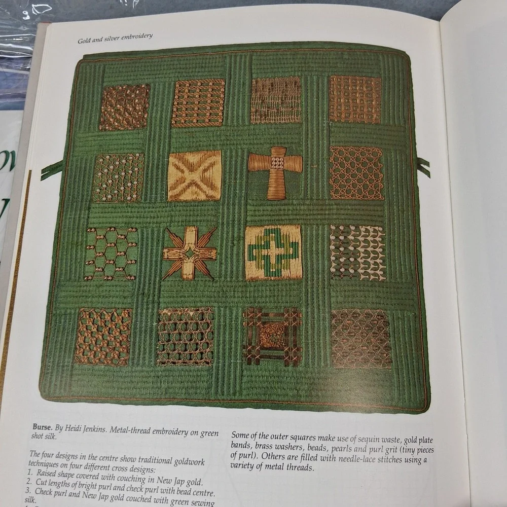 Gold & Silver Embroidery Edited by Kit Pyman Hard Cover Book 1987